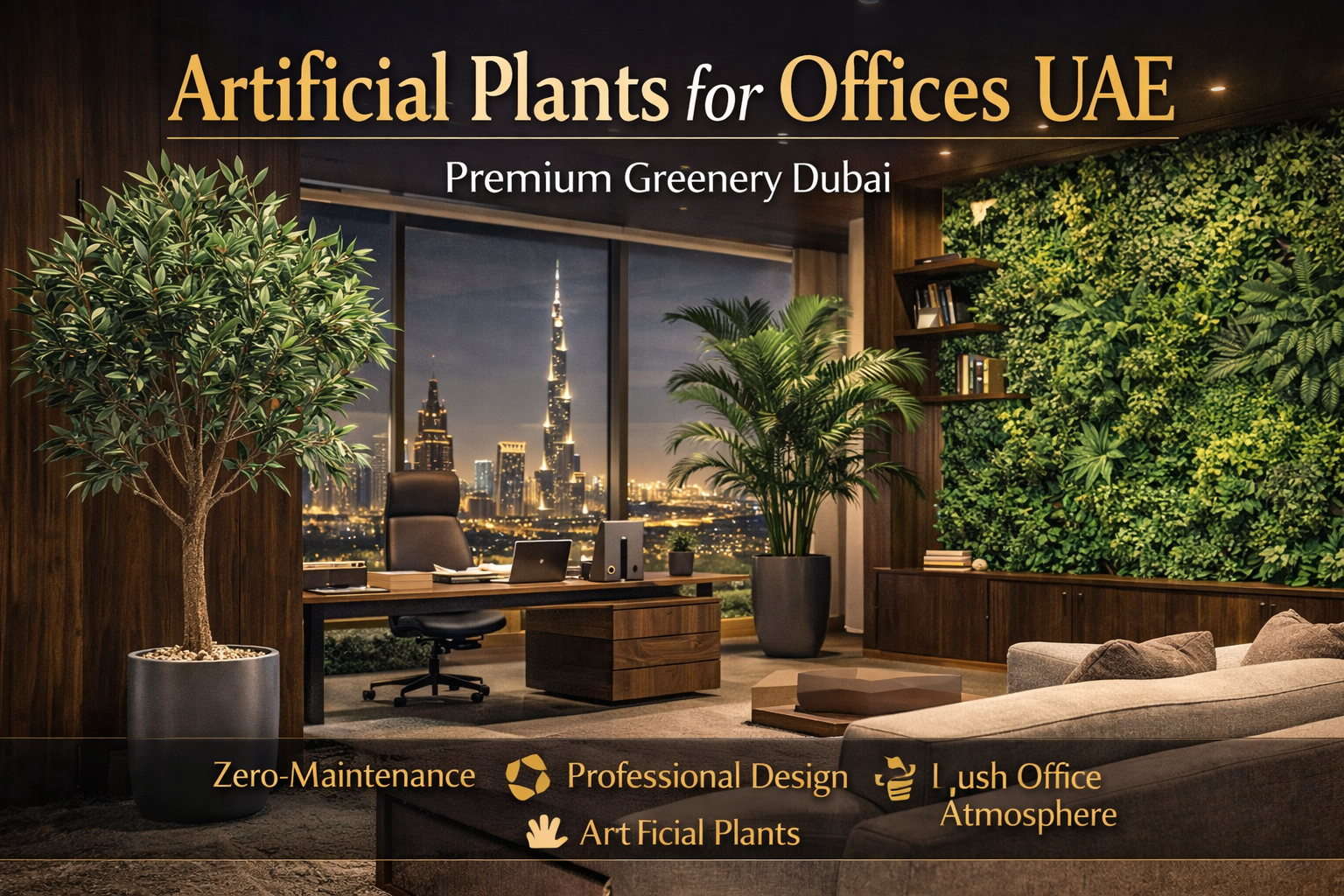 Artificial Plants for Offices in the UAE: Premium Greenery for Modern Workspaces