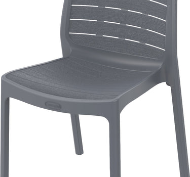 Grey Armless Chair