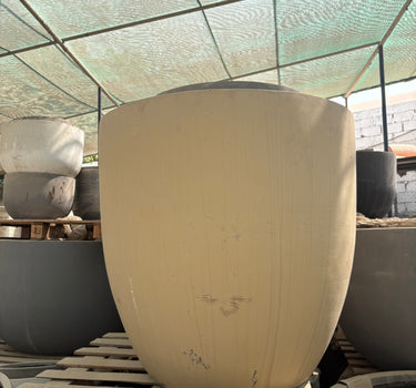 Fiber Pot Long Lifetime Warranty (Available White, Yellow, Beige Grey)